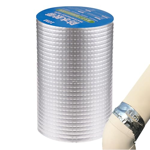 Goowafur Klebeband, strapazierfähig, wasserfest, Dampfsperrband - Wasserfestes Harzband mit starker Bindung - Temperaturbeständiges Aluminiumfolien-Dachdichtmittel, Flex-Dichtungsband-Hitzeschild für von Goowafur