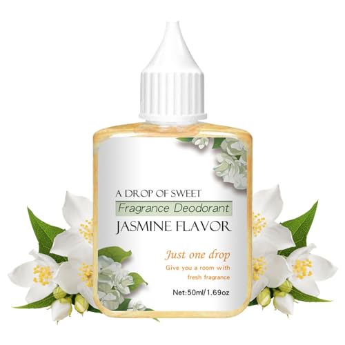 Jasmin-Duftöl | Natürlicher erfrischender Jasmin-Parfü -Lufterfrischer 50 ml,Badezimmer-Diffusor, langanhaltender Duft, Aromatherapie-Diffusoröl für Schlafzimmer und Wohnzimmer Goowafur von Goowafur