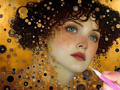 5D Diamond Painting Klimt Diamant Painting Bilder Frau Diamond Painting Erwachsene Bastelset, Diamant Kunst Malerei Stickerei Kreuzstich Paintings Set, Deko Wohnzimmer, Geschenke Mädchen 30x40cm Y-261 5D Diamond Painting Klimt Diamant Painting Bilder Frau Diamond Painting Erwachsene Bastelset, Diamant Kunst Malerei Stickerei Kreuzstich Paintings Set, Deko Wohnzimmer, Geschenke Mädchen 30x40cm Y-261 von Gooxehuu