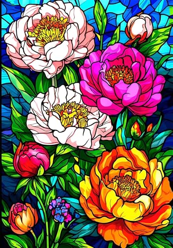 Malen Nach Zahlen Blume Malen Nach Zahlen Erwachsene 60x80 cm, Pfingstrose Paint by Numbers Adult DIY Ölgemälde Set, mit 3 Pinseln, Acrylfarben & Knitterfreier Leinwand Kit, Home Deko Geschenke X-6746 Malen Nach Zahlen Blume Malen Nach Zahlen Erwachsene 60x80 cm, Pfingstrose Paint by Numbers Adult DIY Ölgemälde Set, mit 3 Pinseln, Acrylfarben & Knitterfreier Leinwand Kit, Home Deko Geschenke X-6746 von Gooxehuu