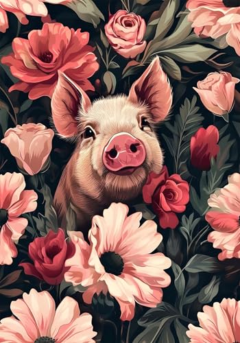 Malen Nach Zahlen Erwachsen Blume Malen Nach Zahlen Kinder Kits mit Pinseln und Acrylfarben, Handgemalt Schwein Paint by Numbers Adult, Kreativ Set für Erwachsene Home Deko Geschenk 100x150 cm X-6620 Malen Nach Zahlen Erwachsen Blume Malen Nach Zahlen Kinder Kits mit Pinseln und Acrylfarben, Handgemalt Schwein Paint by Numbers Adult, Kreativ Set für Erwachsene Home Deko Geschenk 100x150 cm X-6620 von Gooxehuu