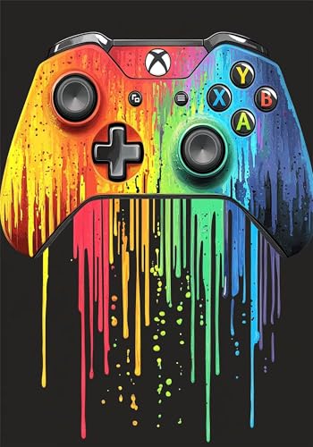 Malen Nach Zahlen Erwachsen Graffiti Malen Nach Zahlen Kinder Kits mit Pinseln und Acrylfarben, Handgemalt Gamepad Paint by Numbers Adult, Kreativ Set für Erwachsene Deko Geschenk 100x150 cm X-6830 von Gooxehuu