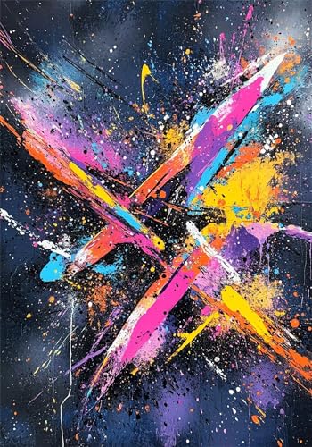 Malen Nach Zahlen Erwachsene Graffiti Malen Nach Zahlen Knitterfreie Leinwand Bilder, DIY Handgemalt Ölgemälde Kit, Farbe Paint by Numbers Kreativ Bastelset, Als Geschenk Wanddeko 80x100 cm X-6788 Malen Nach Zahlen Erwachsene Graffiti Malen Nach Zahlen Knitterfreie Leinwand Bilder, DIY Handgemalt Ölgemälde Kit, Farbe Paint by Numbers Kreativ Bastelset, Als Geschenk Wanddeko 80x100 cm X-6788 von Gooxehuu