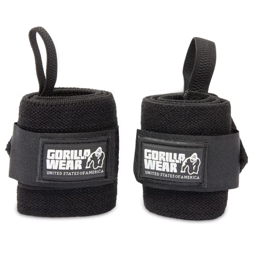 Gorilla Wear Wrist Wraps Basic - schwarz - Bodybuilding und Fitness Accessoire von Gorilla Wear