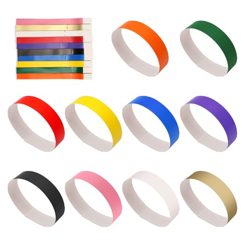 Gosera 1000 STÜCKE Wasserdichte NeonarmbäNder ArmbäNder für Veranstaltungen Geeignet für Partys, ArmbäNder (10 Farben) von Gosera