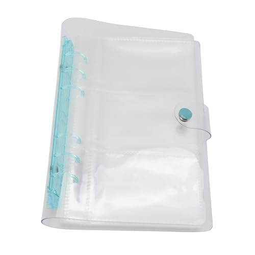 Goshyda Photokardbindemittel, Photokardhalter Buch Multi PVC Anti -Fading 120 Taschen für Zuhause (Transparentes Blau) von Goshyda