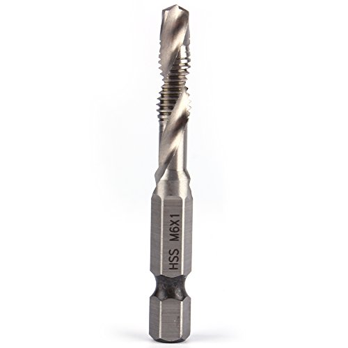 Sechskantschaftbohrer für Metall, 1/4-Zoll-M6-HSS-Sechskantgriff-Verbundkegel zum Bohren, Gewindeschneiden und Schneiden von Aluminiumplatten, Eisen usw. Sechskantschaftbohrer für Metall, 1/4-Zoll-M6-HSS-Sechskantgriff-Verbundkegel zum Bohren, Gewindeschneiden und Schneiden von Aluminiumplatten, Eisen usw. von Goshyda