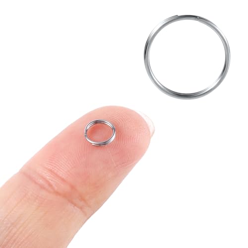 1000stk Silber Biegeringe, 6mm Spaltringe Edelstahl Kleine Schlüsselringe zum Verbinden von Verschlüssen Mini-Metallring für Schlüsselanhänger Schmuckherstellung DIY-Basteln 1000stk Silber Biegeringe, 6mm Spaltringe Edelstahl Kleine Schlüsselringe zum Verbinden von Verschlüssen Mini-Metallring für Schlüsselanhänger Schmuckherstellung DIY-Basteln von Gosknor