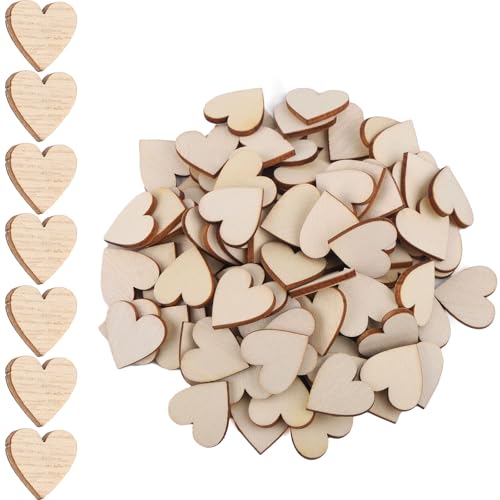 100st Holzherzen zum Basteln, 2cm Kleine Holzherz Anhänger Wooden Hearts Herzförmiges Schild Anhänger für Selbstgemachte Dekorationen für Geburtstage Valentinstag Hochzeiten Partys 100st Holzherzen zum Basteln, 2cm Kleine Holzherz Anhänger Wooden Hearts Herzförmiges Schild Anhänger für Selbstgemachte Dekorationen für Geburtstage Valentinstag Hochzeiten Partys von Gosknor