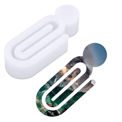 10St Sublimation Büroklammern, 12,7x4,8cm Einseitig Runder Kopf Sublimations Büroklammern aus Acryl Sublimations Zwischenablage Rohlinge für Zuhause Schule Büro von Gosknor