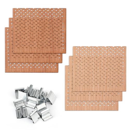 6stk Holzdochte für Kerzen, 6x7cm Hochwertige Holzdochte zur Kerzenherstellung mit 12stk Sockeln Holzdochte mit Hohlem Dreiecksdesign Perfektes Zubehör Kerzenherstellung zum Selbermachen 6stk Holzdochte für Kerzen, 6x7cm Hochwertige Holzdochte zur Kerzenherstellung mit 12stk Sockeln Holzdochte mit Hohlem Dreiecksdesign Perfektes Zubehör Kerzenherstellung zum Selbermachen von Gosknor