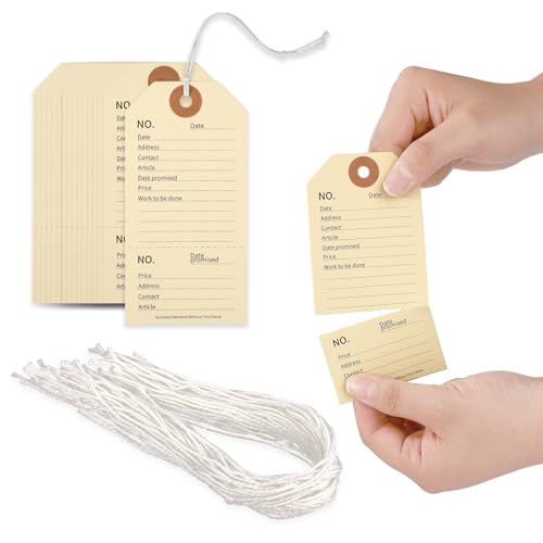 Gosknor 60 Stück Reparaturanhänger mit Schnüren, 12x6cm Papieranhänger Hängeetiketten für Gerätewartung Inventar Etikettierung Basteln Gosknor 60 Stück Reparaturanhänger mit Schnüren, 12x6cm Papieranhänger Hängeetiketten für Gerätewartung Inventar Etikettierung Basteln von Gosknor