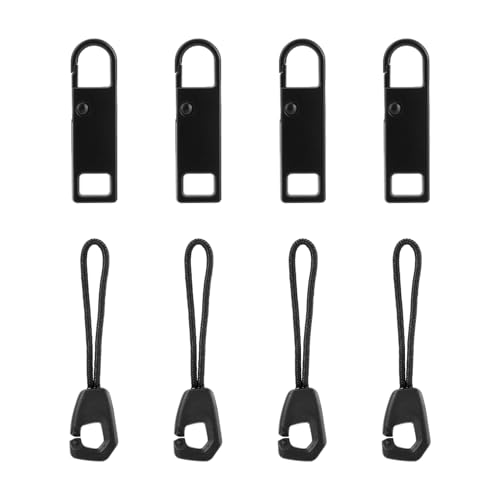 Gosknor 8st Ersatzteile Reißverschluss Zipper, Zipper Pull Reparaturset Reißverschluss Schieber Ersatz Zugschnur Reparaturfixierer für Gepäck Rucksäcke Jacken Hosen Mäntel Schuhe Zelte von Gosknor