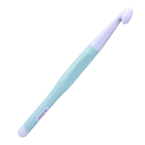 Gosknor Große Häkelnadel, 15 mm Häkelnadel aus Kunststoff für Dickes Garn mit Ergonomischem Griff Professionelles Webwerkzeug für DIY-Strickzubehör Decken Schals Teppiche von Gosknor