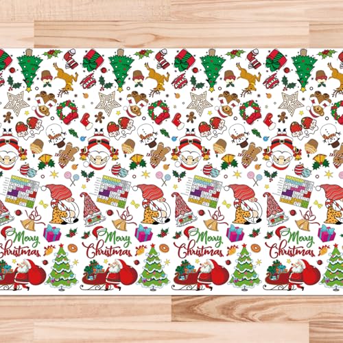 Weihnachten Tischdecke zum Ausmalen, 180x120cm Weihnachts Malposter Weihnachtstisch Dekoration Papier Maltischdecke für Kinder Zuhause Klassenzimmer Aktivitäten Partygeschenke Weihnachten Tischdecke zum Ausmalen, 180x120cm Weihnachts Malposter Weihnachtstisch Dekoration Papier Maltischdecke für Kinder Zuhause Klassenzimmer Aktivitäten Partygeschenke von Gosknor