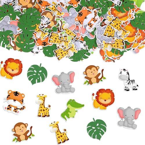 100pcs Dschungeltier Konfetti Safari Themed Confetti Gold Glitter Zoom formte Konfetti für Babyparty Kinder Geburtstagsfeier Gefälligkeiten 100pcs Dschungeltier Konfetti Safari Themed Confetti Gold Glitter Zoom formte Konfetti für Babyparty Kinder Geburtstagsfeier Gefälligkeiten von GotGala