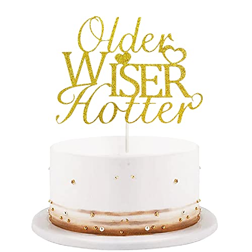 Older Wiser Hotter Kuchen -Top Lustiger 30. Geburtstagstortedekoration für Männer Frauen 30. 40. 50. 60. 70. 80. Geburtstag Disco Party Older Wiser Hotter Kuchen -Top Lustiger 30. Geburtstagstortedekoration für Männer Frauen 30. 40. 50. 60. 70. 80. Geburtstag Disco Party von GotGala
