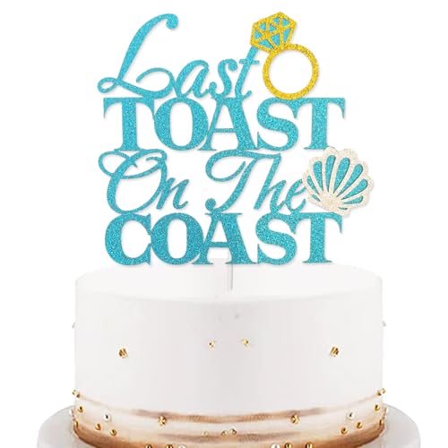 Tortenaufleger "Last Toast On The Coast", Junggesellinnenabschied, Kuchendekoration, Küstenbraut To Be, Fotokabine, für Strand, Bach, Küste, Brautparty, Junggesellinnenabschied, Dekorationen Tortenaufleger "Last Toast On The Coast", Junggesellinnenabschied, Kuchendekoration, Küstenbraut To Be, Fotokabine, für Strand, Bach, Küste, Brautparty, Junggesellinnenabschied, Dekorationen von GotGala