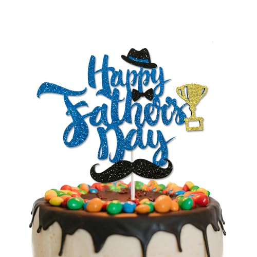 Tortenaufsatz "Happy Father's Day", glitzernd, Aufschrift "Best Daddy Super Daddy", "Love Father", für Happy Father's Day Thema, Papa, Geburtstagsparty, Kuchendekorationen Tortenaufsatz "Happy Father's Day", glitzernd, Aufschrift "Best Daddy Super Daddy", "Love Father", für Happy Father's Day Thema, Papa, Geburtstagsparty, Kuchendekorationen von GotGala