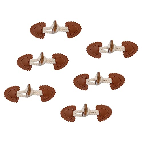Gotetiso Knebelknöpfe 6 Paar PU Knebelverschlüsse Knebelknöpfe mit Verschluss Resin Nähknöpfe für Nähen Dufflecoat Verschluss Schnalle für Mantel Jacke Dekoration DIY Gotetiso Knebelknöpfe 6 Paar PU Knebelverschlüsse Knebelknöpfe mit Verschluss Resin Nähknöpfe für Nähen Dufflecoat Verschluss Schnalle für Mantel Jacke Dekoration DIY von Gotetiso