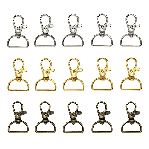 Gotetiso Schlüsselanhänger Karabiner 30 Stücke Karabienerverschlüsse Klein Schlüsselanhänger Basteln Schlüsselring Verschluss Karabinerhaken Klein Schlüsselanhänger für Schlüssel Split Ring von Gotetiso