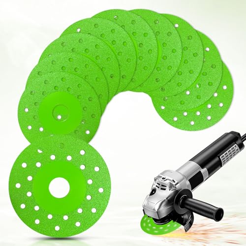 Trennscheiben 100mm 10 Stücke Diamanttrennscheibe Glass Cutting Disc Angle Grinder Sägeblatt Trennscheibe für Glass, Keramik, Keramikfliesen usw von Gotrain