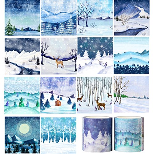 Gouert 2 Rollen Washi Tape Set Farbcollage Schönes Landschaftspapierband Dekorative klebeband buntes Klebebänder Design Farbe Graffiti Dekoband Masking Tape für DIY Craft Scrapbooking Gouert 2 Rollen Washi Tape Set Farbcollage Schönes Landschaftspapierband Dekorative klebeband buntes Klebebänder Design Farbe Graffiti Dekoband Masking Tape für DIY Craft Scrapbooking von Gouert