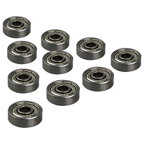 Goufride 10 Stueck 625ZZ Einzelne Zeile Rillenkugellager Radial 16mm x 5mm x 5mm von Goufride