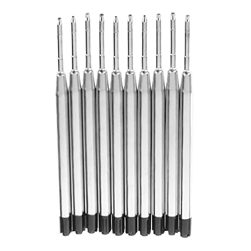 Goufride 10 x Schwarz Kugelschreiber Tintennachfuellungen Mine Medium fuer Stil von Goufride