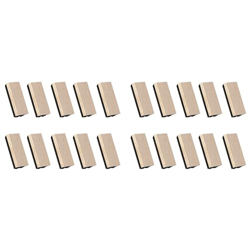 Goufride 20Er-Pack Kreidetafel-Radierer, Wollfilz-Radierer, Staubfreier Holzkreide-Radierer, Tafel-Radiergummi-Reiniger für Kinderlehrer Goufride 20Er-Pack Kreidetafel-Radierer, Wollfilz-Radierer, Staubfreier Holzkreide-Radierer, Tafel-Radiergummi-Reiniger für Kinderlehrer von Goufride