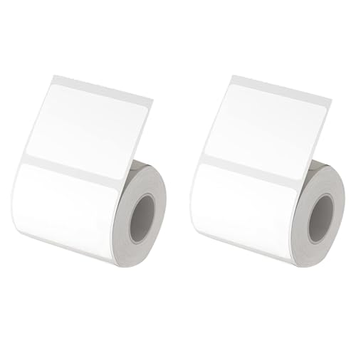 Goufride 2X Etikettendrucker-Klebeband, 50 X 30 Mm, Wasserfester Aufkleber, 230 Papieretiketten, mit Selbstklebendem Aufkleber für Etikettendrucker B21/B3S von Goufride