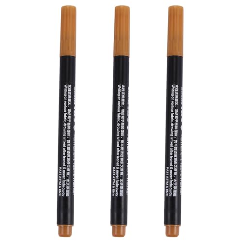 Goufride 3 X Fabric Marker Pens Permanent Farben für Diy Textile Kleidung T-Shirt Schuhe von Goufride