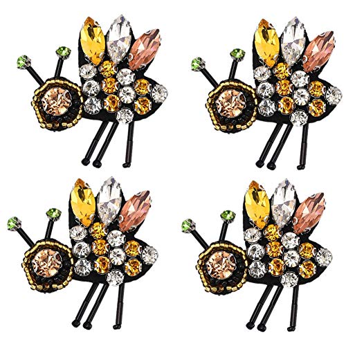 Goufride 4 Stuecke Strass Biene Perlen Patches Premium Naehen Strass Applikationen Perlen Kristalle Stickerei Patch Diy Fuer Schuhe, Kopf Schmuck, Bekleidungs Zubehör Goufride 4 Stuecke Strass Biene Perlen Patches Premium Naehen Strass Applikationen Perlen Kristalle Stickerei Patch Diy Fuer Schuhe, Kopf Schmuck, Bekleidungs Zubehör von Goufride