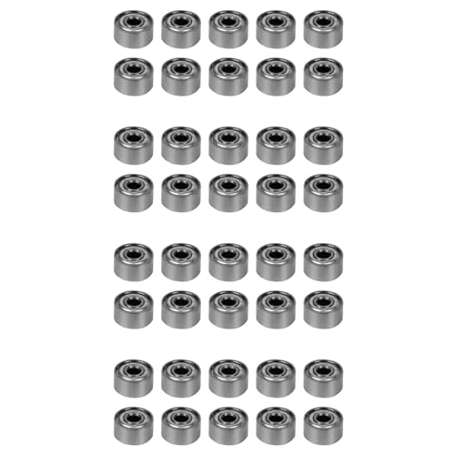 Goufride 40 StÜCke Miniatur Gummi Versiegelt Metall Geschirmt Metrische Radial Lager Modell: 692 ZZ 2x6x3 mm Goufride 40 StÜCke Miniatur Gummi Versiegelt Metall Geschirmt Metrische Radial Lager Modell: 692 ZZ 2x6x3 mm von Goufride