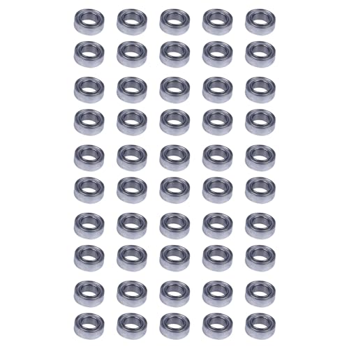 Goufride 50 StÜCke Miniatur Versiegelt Metall Geschirmt Metrische Radial Lager Modell: MR95-ZZ 5X9X3mm Goufride 50 StÜCke Miniatur Versiegelt Metall Geschirmt Metrische Radial Lager Modell: MR95-ZZ 5X9X3mm von Goufride