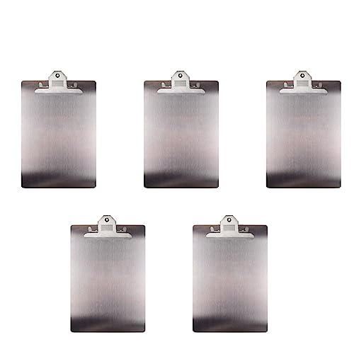 Goufride 5X Akten Ordner Metall Zwischenablage A4 Rostfreier Stahl Klemme Brett Organizer Binder Board Menüschiene für Büro Schule Lehren Goufride 5X Akten Ordner Metall Zwischenablage A4 Rostfreier Stahl Klemme Brett Organizer Binder Board Menüschiene für Büro Schule Lehren von Goufride