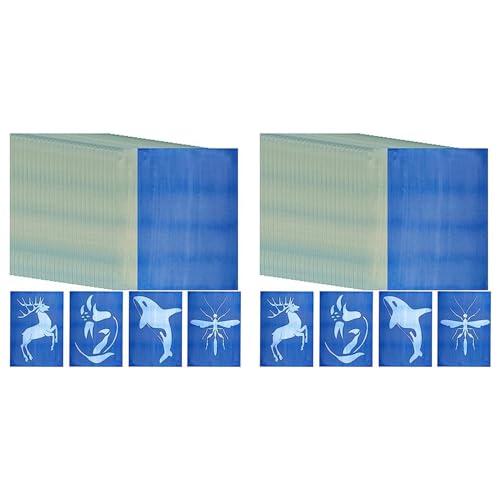 Goufride 60 Blatt Sonnendruck-Papier-Set, Cyanotypie-Papier-Set, A4, Naturdruck, Solar-Set für Kinder und Erwachsene, DIY-Kunsthandwerksprojekt Goufride 60 Blatt Sonnendruck-Papier-Set, Cyanotypie-Papier-Set, A4, Naturdruck, Solar-Set für Kinder und Erwachsene, DIY-Kunsthandwerksprojekt von Goufride