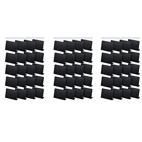 Goufride 60 Stück 4 x 3 Mini-Tafel-Tisch-Zelt-Zeichen-Tafel-Buffet-Tags Lebensmitteletikett für Party-Tischtafel- von Goufride