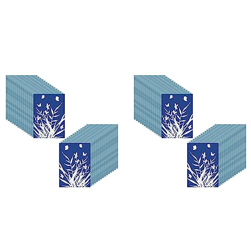 Goufride Cyanotype-Papier, 60 Stück A5-Sonnendruckpapier-Kit, Hochempfindliches Sonnendruck-Naturdruckpapier, Solar-Zeichenpapier von Goufride