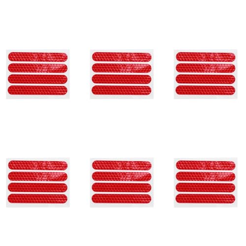 Goufride Vordere Hinterradabdeckung Schutzschale Reflektierender Aufkleber für Max G30 Rollerzubehör 24 STÜCK, Rot Goufride Vordere Hinterradabdeckung Schutzschale Reflektierender Aufkleber für Max G30 Rollerzubehör 24 STÜCK, Rot von Goufride