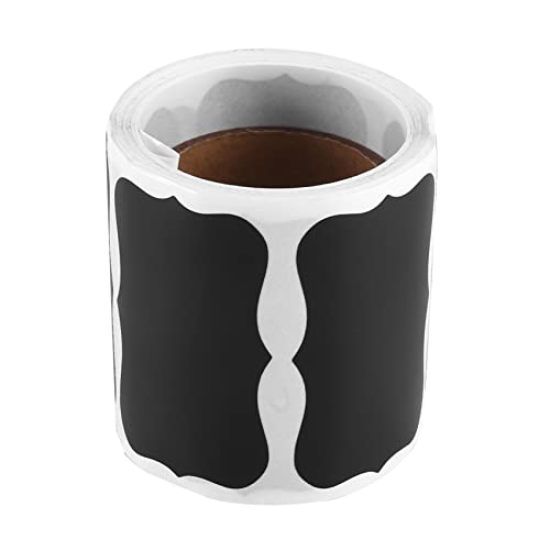 Goufride Wellen FöRmige Tafel Etiketten, LöSchbare Wiederverwendbare Rechteckige Tafel Aufkleber mit 1 FlüSsigen Kreide Stift, 150 StüCk von Goufride