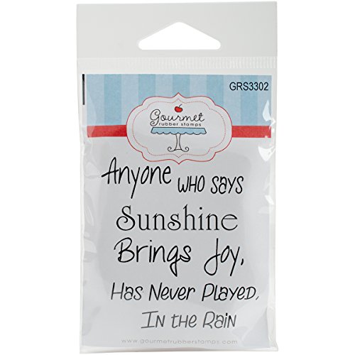 Gourmet Rubber Stamps Cling Stamps 3.375-inch x 6.75-inch Anyone Who Says Sunshine, Acrylic, Multicoloured, 2.5 x 4.39 x 0.25 cm von Gourmet Rubber Stamps