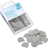 100 Gowi Eckenklammern silber 1,9 x 1,8 cm von Gowi