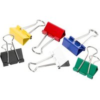 12 Gowi Foldbackklammern farbsortiert 2,5 cm von Gowi