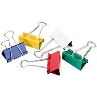 12 Gowi Foldbackklammern farbsortiert 4,1 cm von Gowi