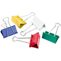 12 Gowi Foldbackklammern farbsortiert 5,1 cm von Gowi
