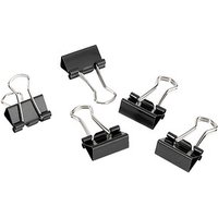 12 Gowi Foldbackklammern schwarz 1,5 cm von Gowi