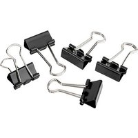 12 Gowi Foldbackklammern schwarz 1,9 cm von Gowi