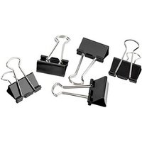 12 Gowi Foldbackklammern schwarz 2,5 cm von Gowi