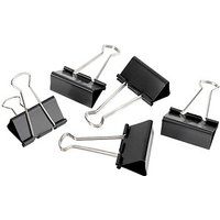 12 Gowi Foldbackklammern schwarz 5,1 cm von Gowi